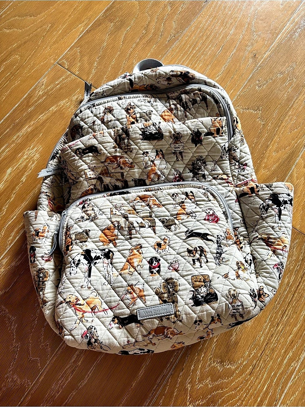 Vera Bradley dog best in show print cotton large Backpack